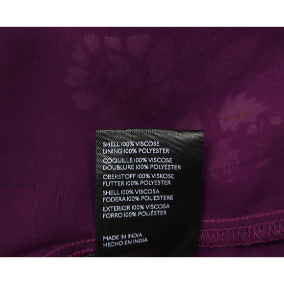 Anthropologie Pilcro Women's The Tavi Bottondown Blouse Purple Floral Sz S - Picture 7 of 9